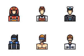 남자 아바타 아이콘 팩