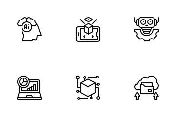 디지털 혁신 아이콘 팩