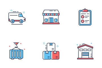 물류 및 배송 아이콘 팩