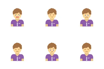 남자의 감정 아이콘 팩