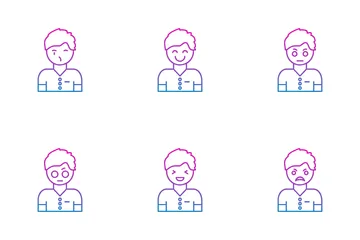 남자의 감정 아이콘 팩