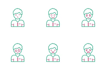 남자의 감정 아이콘 팩