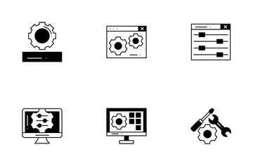 설정 설정 아이콘 팩