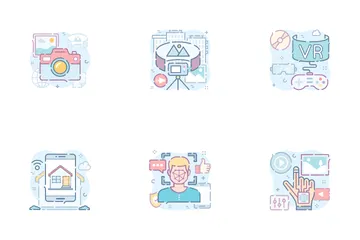 ゲームとバーチャルリアリティ アイコンパック