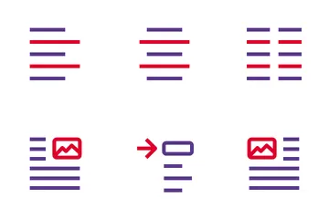 配置と段落 アイコンパック
