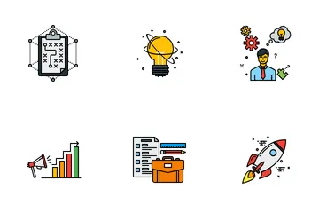 스타트업 문화 아이콘 팩