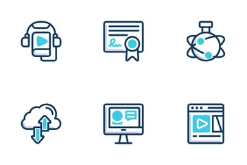 온라인 학습 아이콘 팩