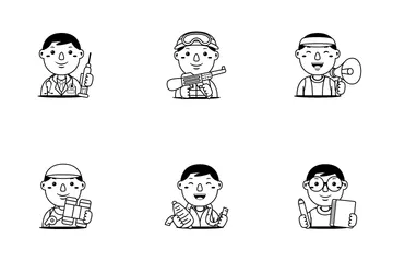 남자 직업 아이콘 팩