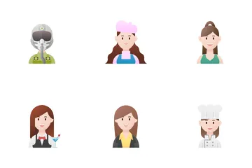 女性の職業 アイコンパック