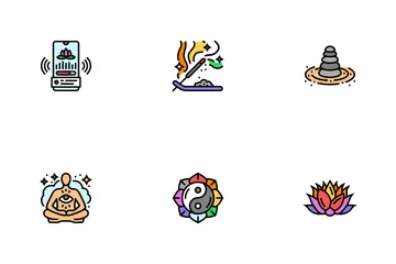 瞑想 ヨガ リラックス 禅 アイコンパック