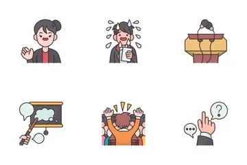 대중 연설 아이콘 팩