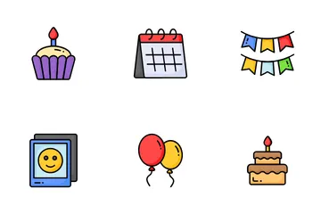 誕生日とパーティー アイコンパック
