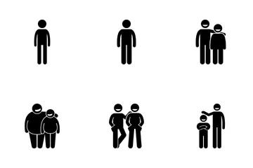 男性の体 アイコンパック