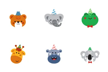 かわいい動物の誕生日 アイコンパック
