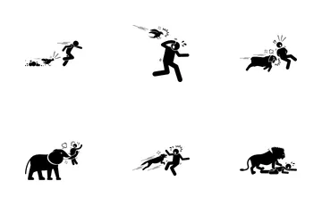 動物の攻撃 アイコンパック