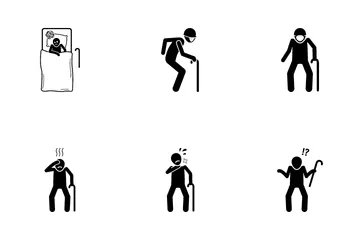 老人は病気 アイコンパック