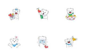사랑 스티커 아이콘 팩