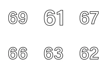 1 To 100 Digits Icon Pack
