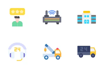24 Hours Service Icon Pack