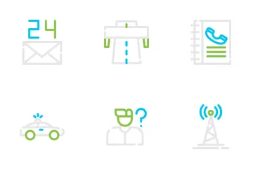 24 Hours Service Icon Pack