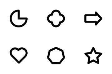 2D Shapes Icon Pack