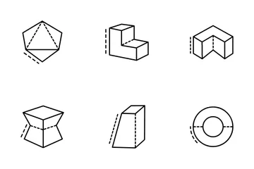 3D-Formen Symbolpack