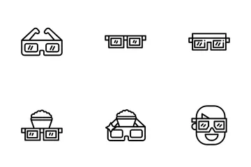3D Glasses Icon Pack