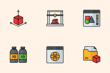 3d Printing Icon Pack