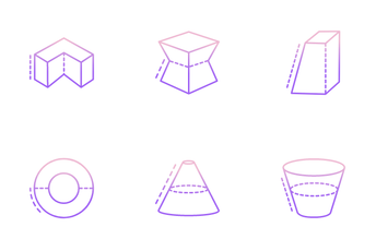 3D Shapes Icon Pack
