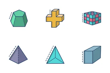 3D Shapes Icon Pack