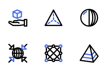 3D Shapes Icon Pack