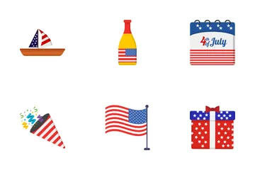 4th July Independence Day Icon Pack