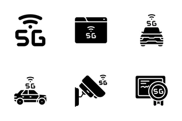 5G-Ära Symbolpack