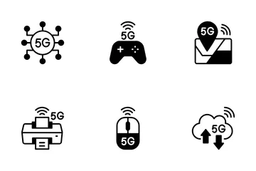 5G Future Technology Icon Pack