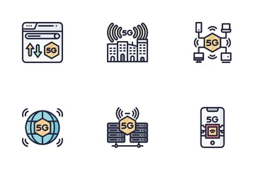 5G Signal Icon Pack