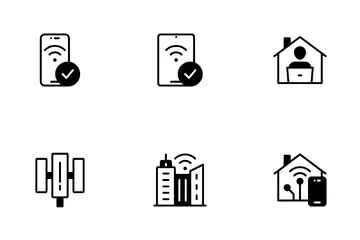 5G-Technologie Icon Pack