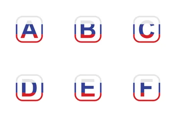 A To Z Capital Letter Icon Pack