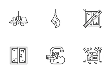 Abandoned House Icon Pack