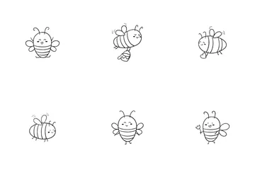 Abeilles mignonnes Icon Pack