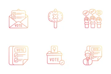 Abstimmung und Wahl Symbolpack