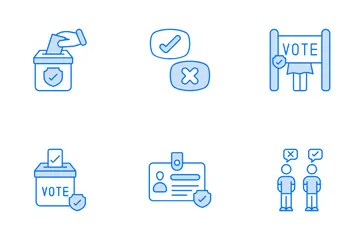 Abstimmung und Wahl Symbolpack