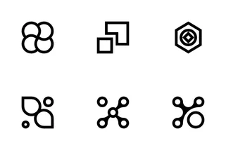 Premium Vector  Abstract icons or symbols in y2k aesthetic