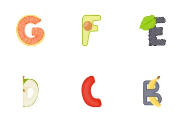 Abstract Alphabets Icon Pack