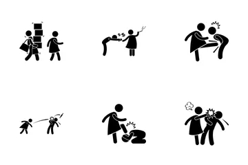 Abuse Husband Icon Pack
