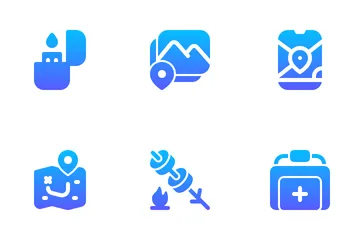 Cámping Paquete de Iconos