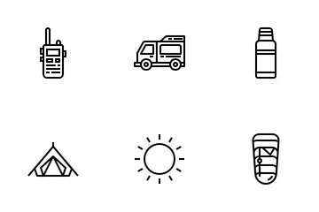 Cámping Paquete de Iconos
