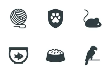 Mascotas y accesorios Paquete de Iconos