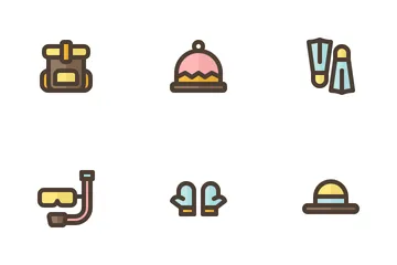Accessories Travelling Icon Pack