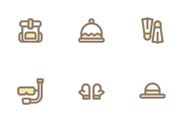Accessories Travelling Icon Pack