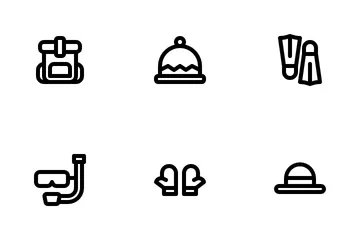 Accessories Travelling Icon Pack